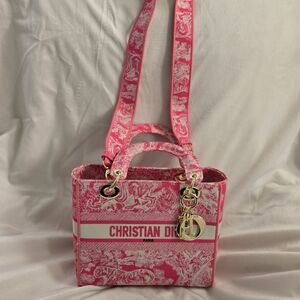 Dior Pink Mini Bag with Gold Accents